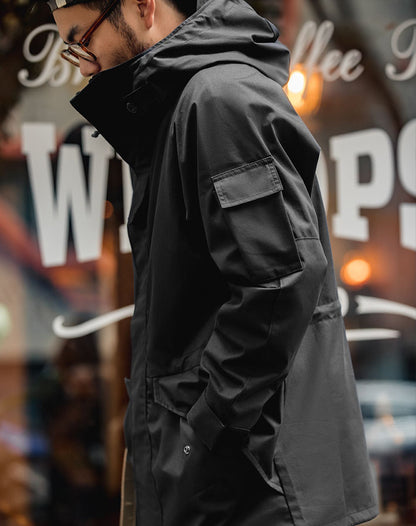 Tooling American Casual Outdoor Sports Hooded Men's Coat - Harmony Gallery
