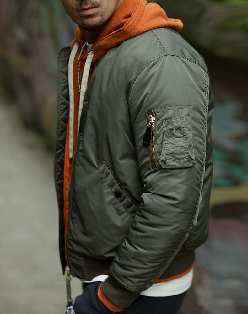 American Air Force MA1 Bomber Baseball Men's Jacket - Harmony Gallery