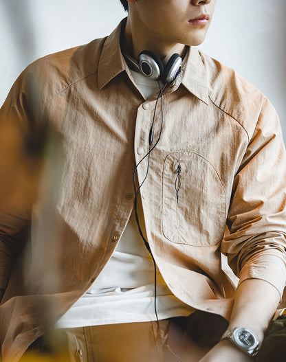 American Casual Functional Layered Thin Men's Shirt - Harmony Gallery