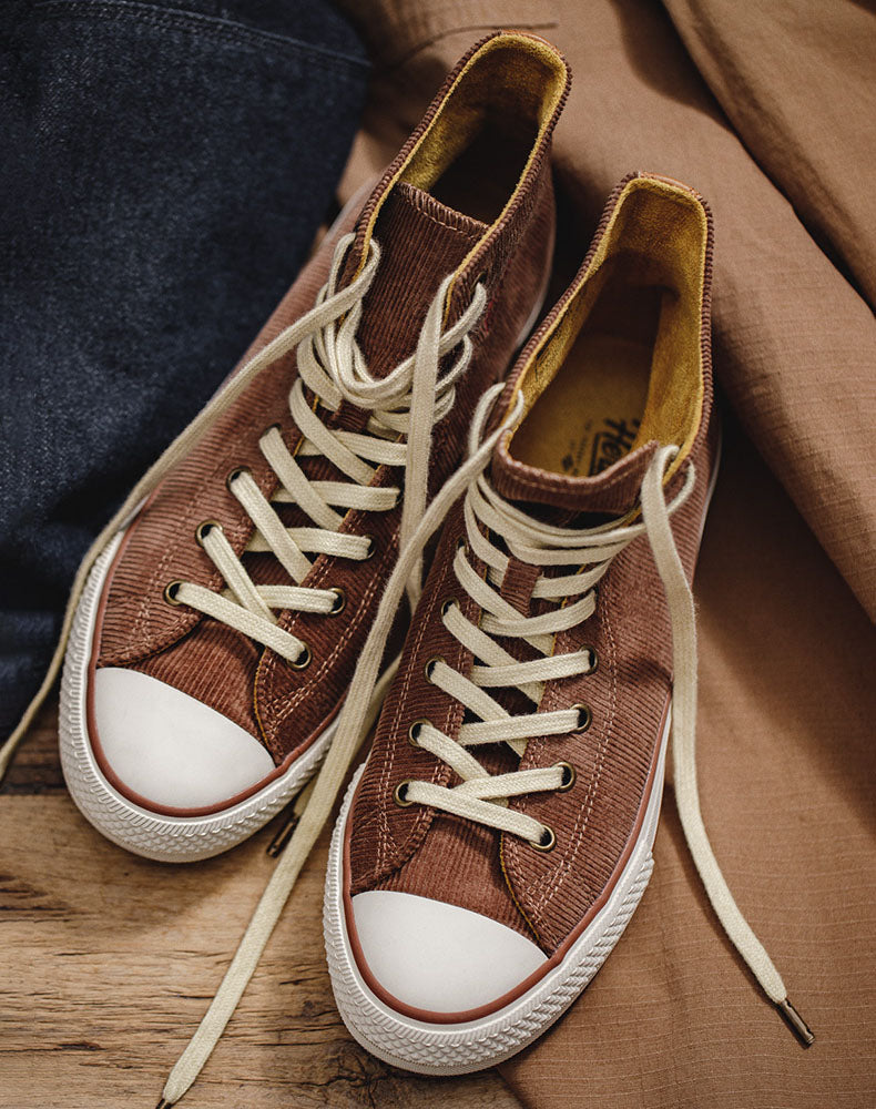 Corduroy High-Top All-Match Casual Men's Canvas Shoes - Harmony Gallery