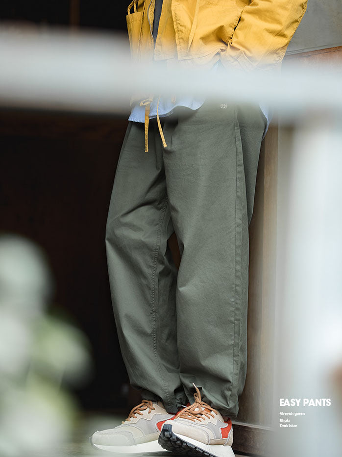 Tooling American Retro Loose Casual Elastic Men's Trousers - Harmony Gallery