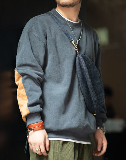American Retro Plus Fleece Coral Men's Sweater - Harmony Gallery