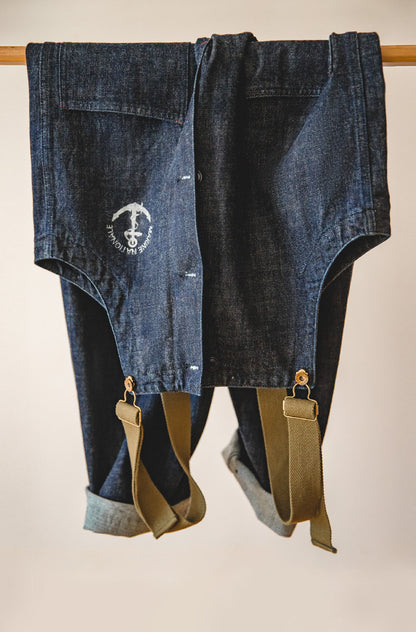 American Retro Marine Deck Straight Men's Overalls - Harmony Gallery