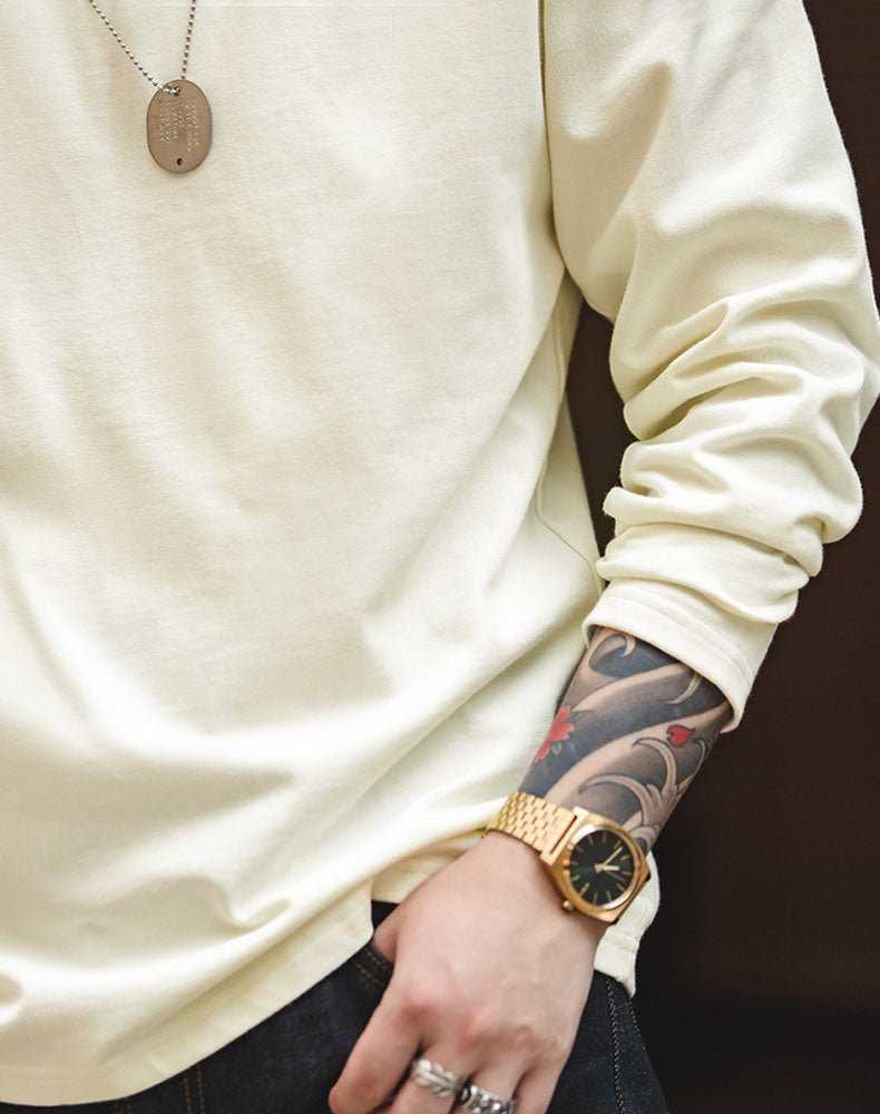 Cotton Casual Tooling American Round Neck Men's Sweater - Harmony Gallery