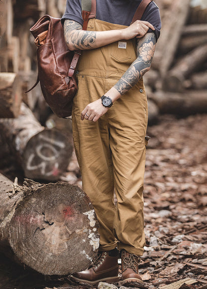 American Retro Suspenders One-Piece Pocket Men's Overalls - Harmony Gallery
