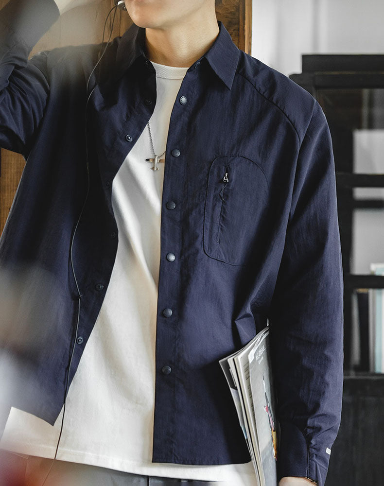 American Casual Functional Layered Thin Men's Shirt - Harmony Gallery