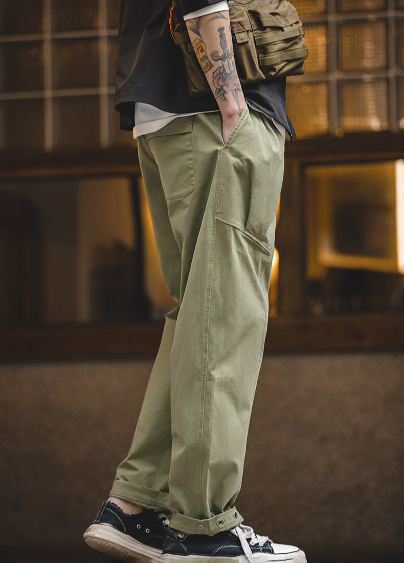 Retro Casual Loose All-match Straight Feet Men's Trousers - Harmony Gallery