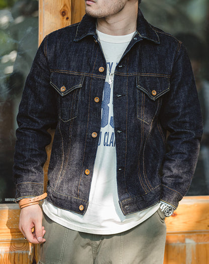 Tooling Retro TYPE III Denim Locomotive Slim Men's Coat - Harmony Gallery
