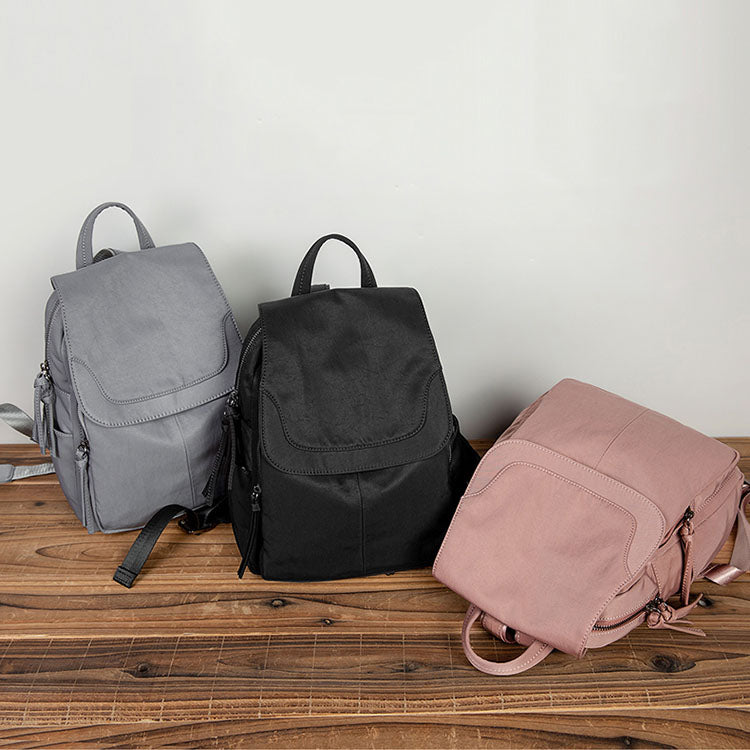 Soft Leather Simple Lightweight Large Women's Backpack - Harmony Gallery