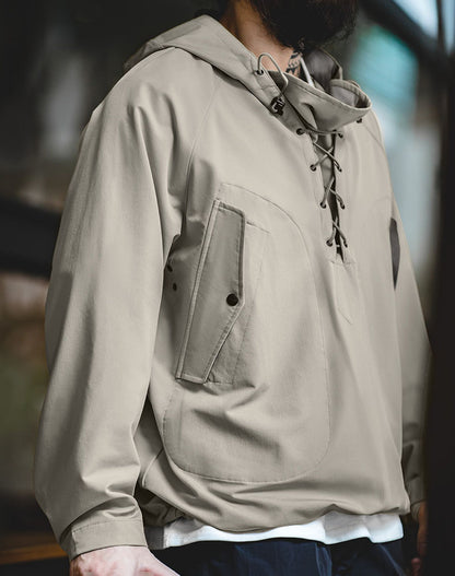 American Hooded Bad Weather Outdoor Drawstring Men's Sweater - Harmony Gallery