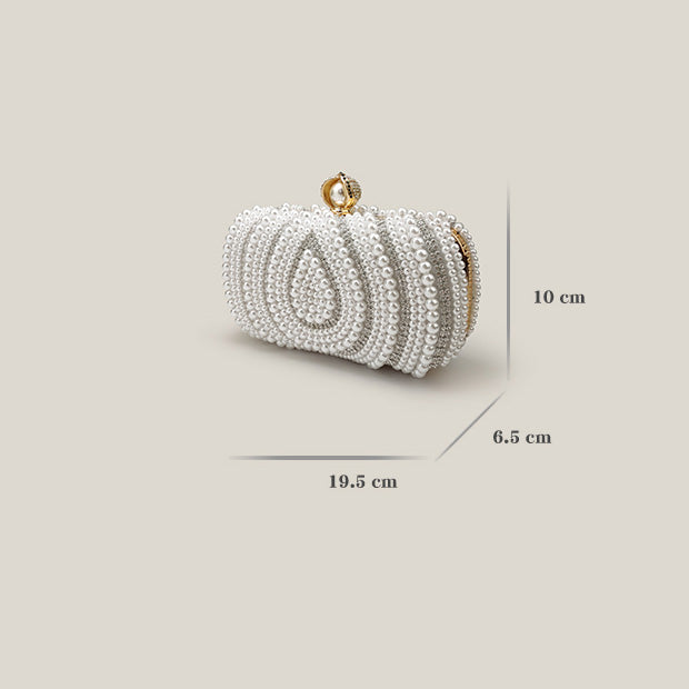 Diamond Pearl High-End Bridal Wedding Women's Clutch Bag - Harmony Gallery