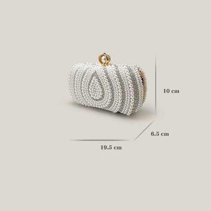 Diamond Pearl High-End Bridal Wedding Women's Clutch Bag - Harmony Gallery