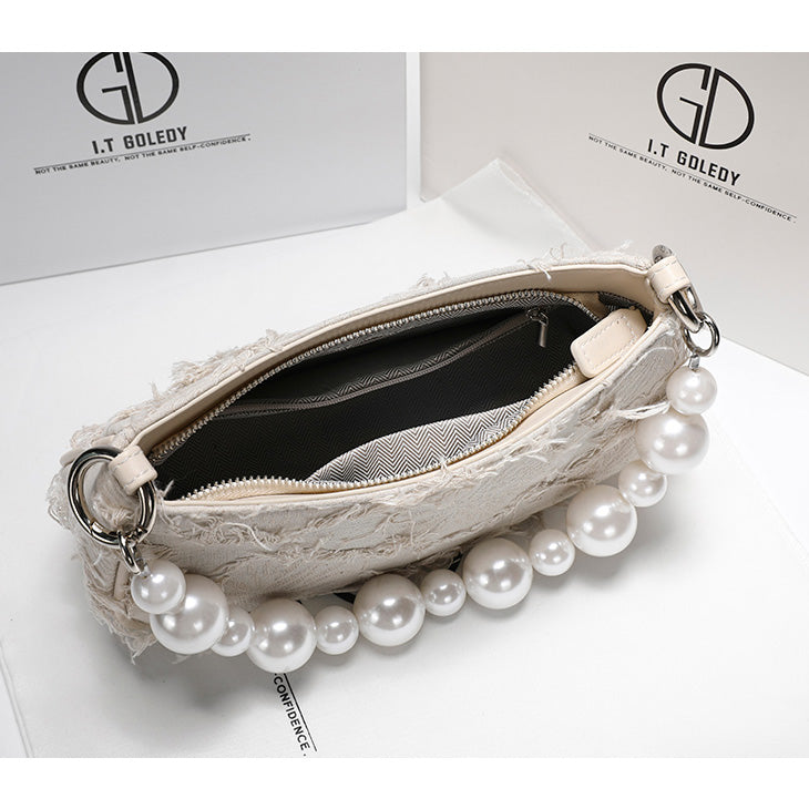 Camelia Stylish Pearl Underarm Messenger Women's Bag - Harmony Gallery