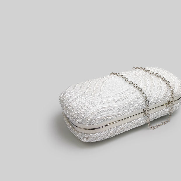 Bridal Wedding Trendy Pearl Senior Clutch Bag - Harmony Gallery