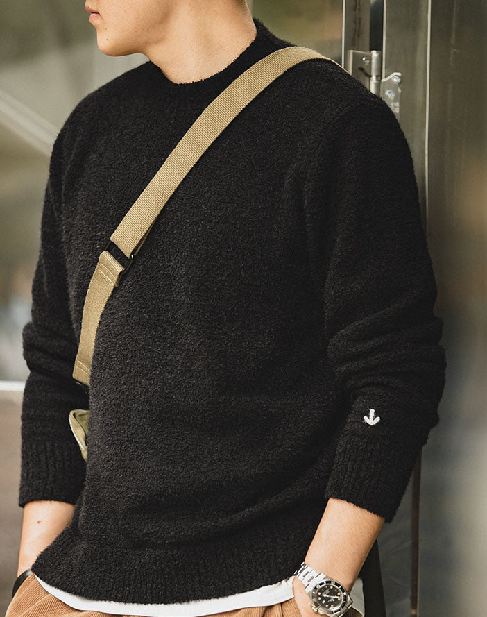 American Retro Fleece Skinny Knitwear Men's Sweater - Harmony Gallery
