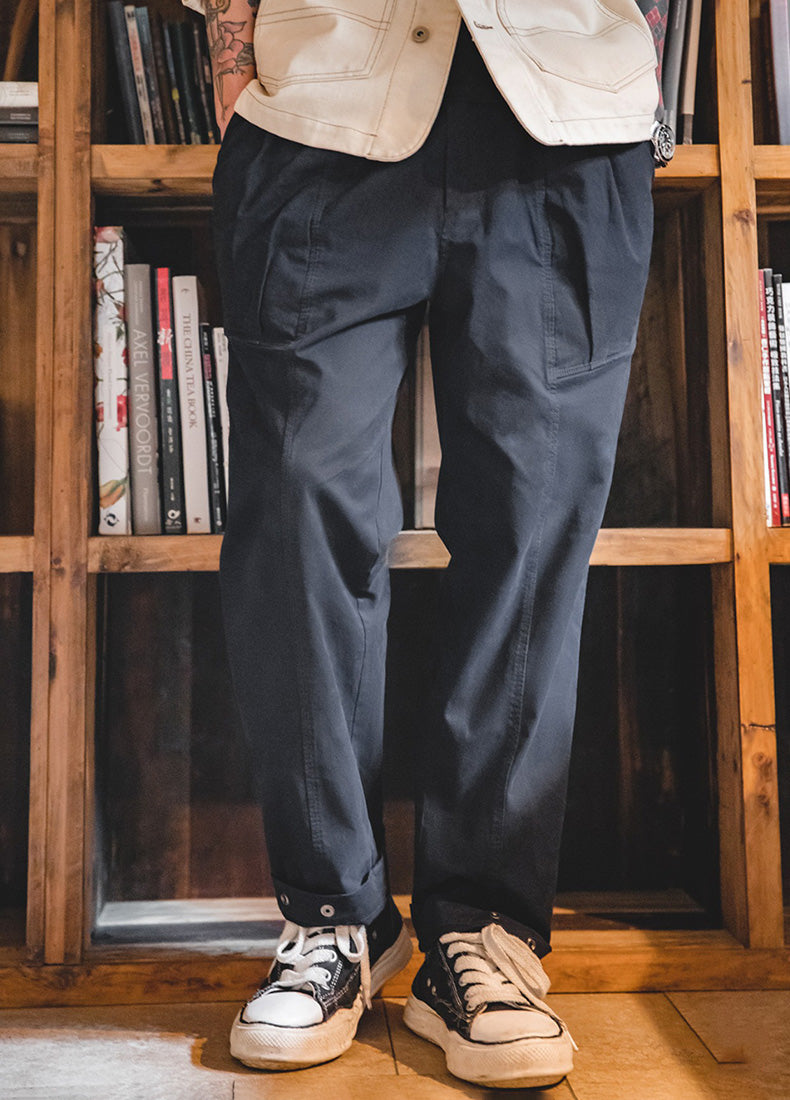 Retro Casual Loose All-match Straight Feet Men's Trousers - Harmony Gallery