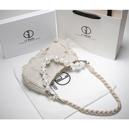 Camelia Stylish Pearl Underarm Messenger Women's Bag - Harmony Gallery