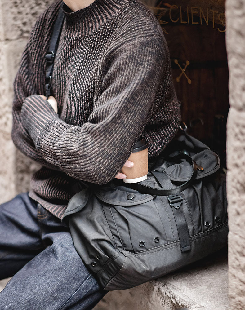 Functional Large One Shoulder Portable Camera Computer Men's Bag - Harmony Gallery