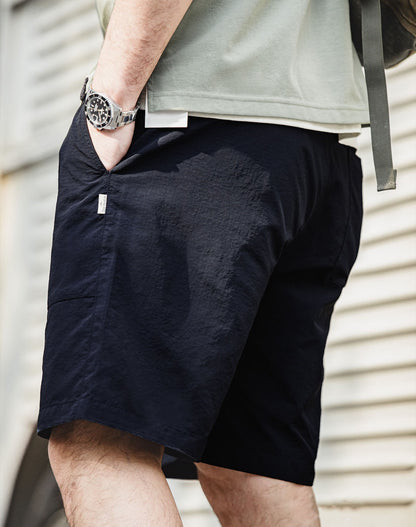Outdoor Casual Loose Straight Drawstring Men's Shorts - Harmony Gallery