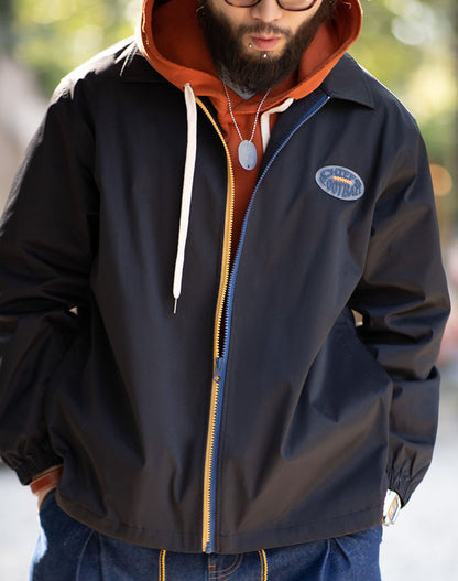 Retro Coach City Boy Contrast Color Street Men's Jacket - Harmony Gallery
