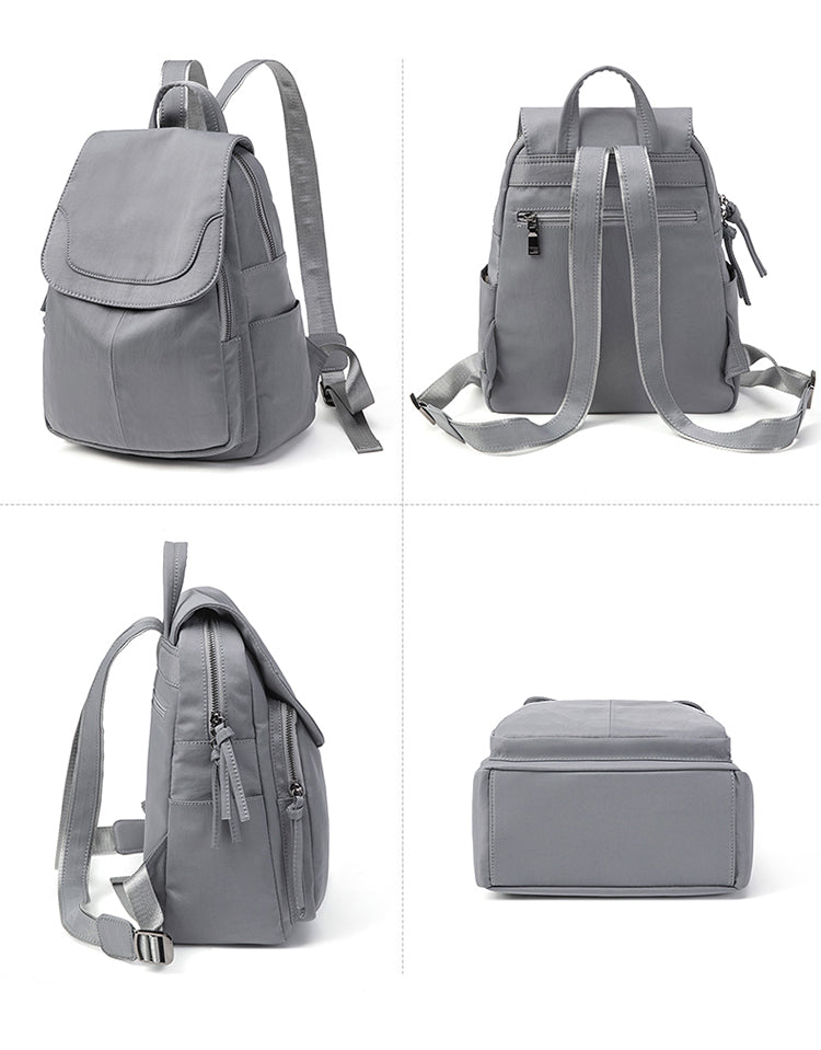 Soft Leather Simple Lightweight Large Women's Backpack - Harmony Gallery