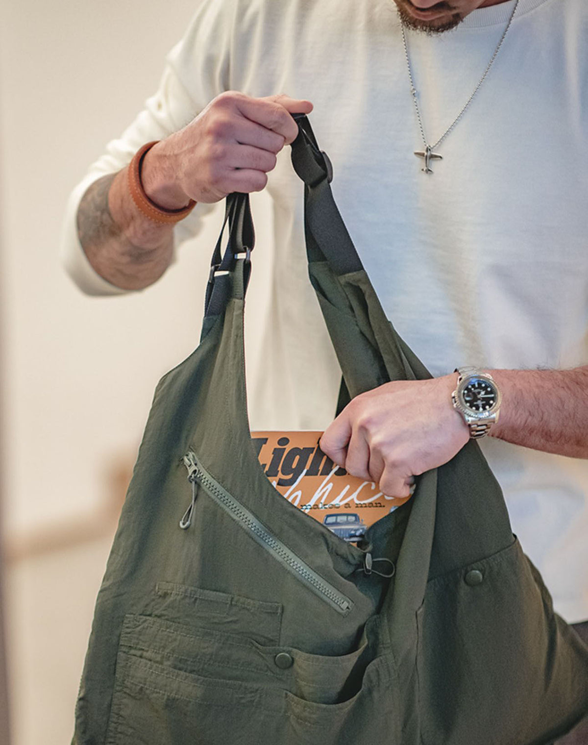 Tooling Dual-Purpose Outdoor Vest Function Men's Shoulder Bag - Harmony Gallery