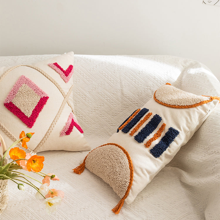 Handmade Moroccan Cotton Pillow Decoration Sofa Cushion - Harmony Gallery