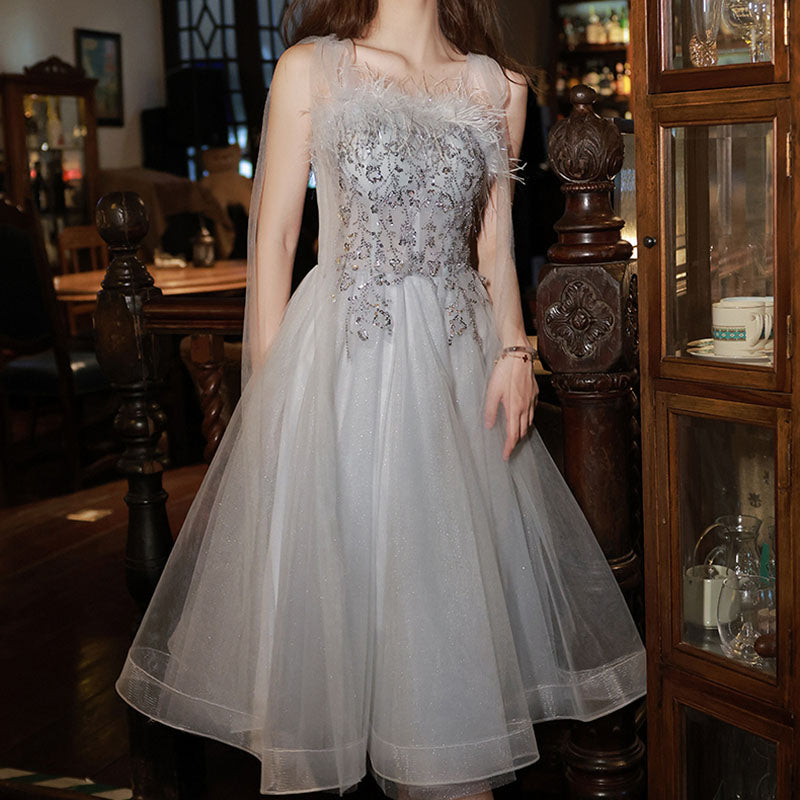 French Luxury Evening High-End Host Super Fairy Women's Dress - Harmony Gallery