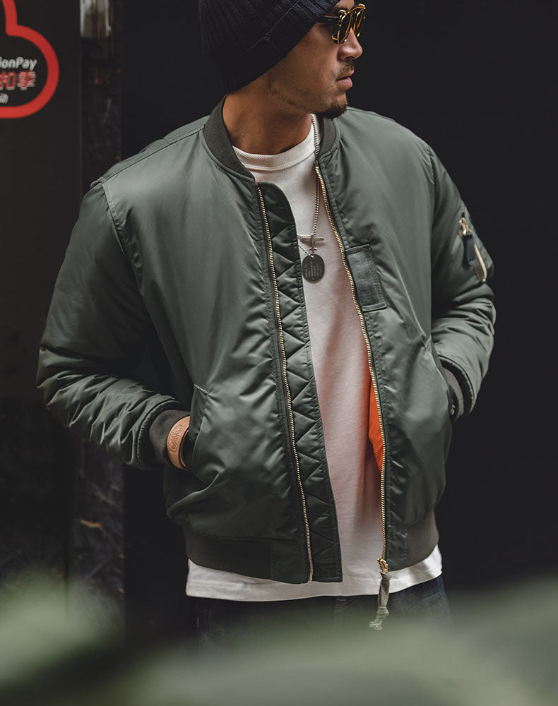 American Air Force MA1 Bomber Baseball Men's Jacket - Harmony Gallery