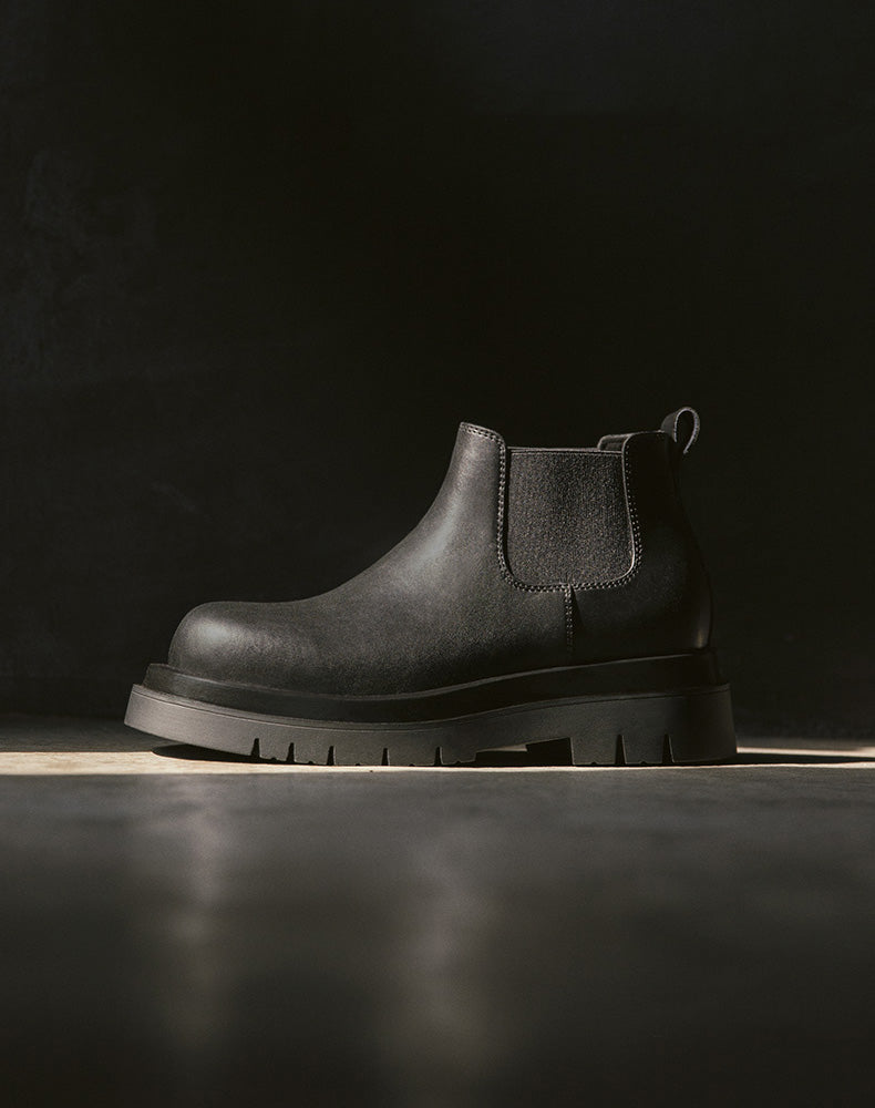 Chelsea British Style Mid-top Casual Leather Short Martin Men's Boot - Harmony Gallery