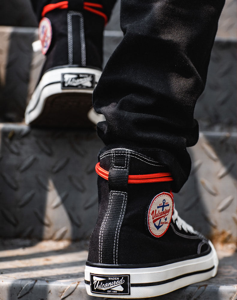 Breathable Casual High-Top All-Match Retro Men's Canvas Shoes - Harmony Gallery