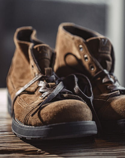 American Retro Mountaineering Casual Desert Leather Men's Boot - Harmony Gallery