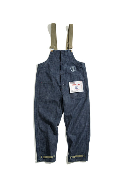 American Retro Marine Deck Straight Men's Overalls - Harmony Gallery