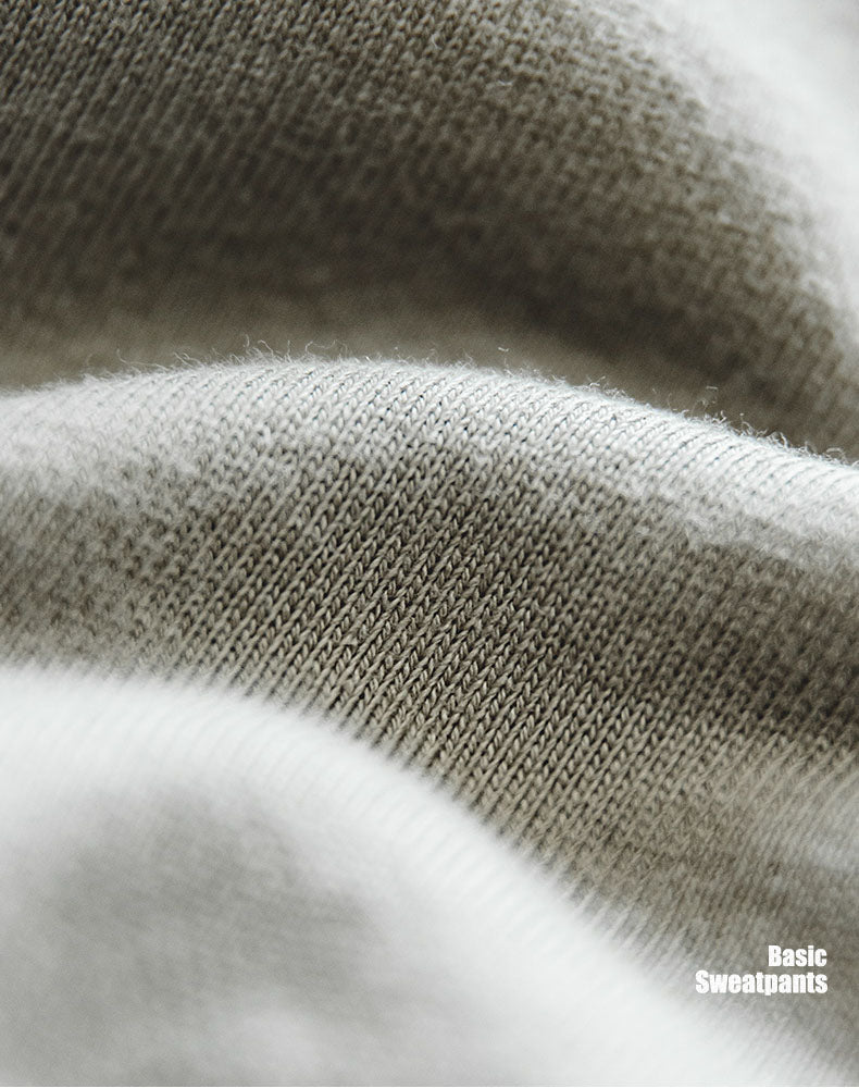 Retro Tapered Knit Stretch Gray Drape Casual Men's Trousers - Harmony Gallery