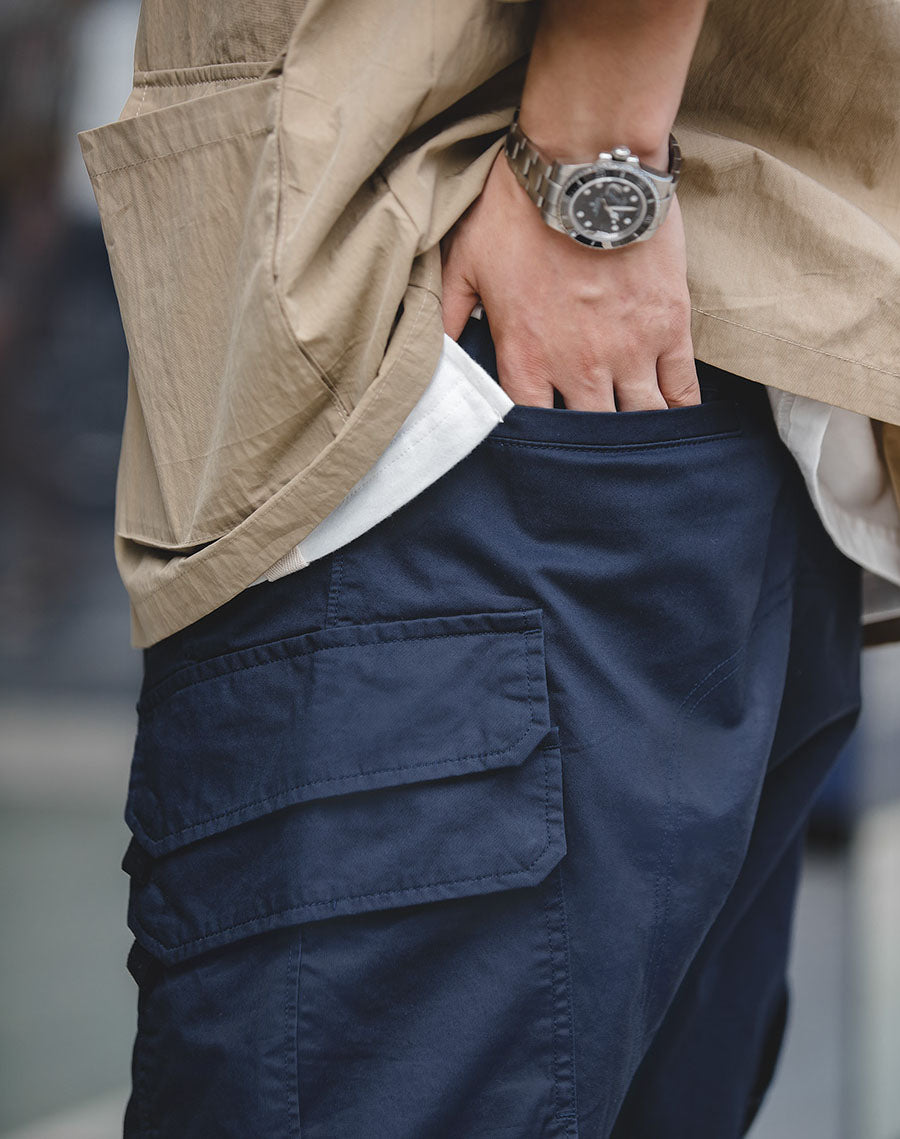 Tooling American Vertical Cutting Straight Leg Casual Men’s Trousers - Harmony Gallery