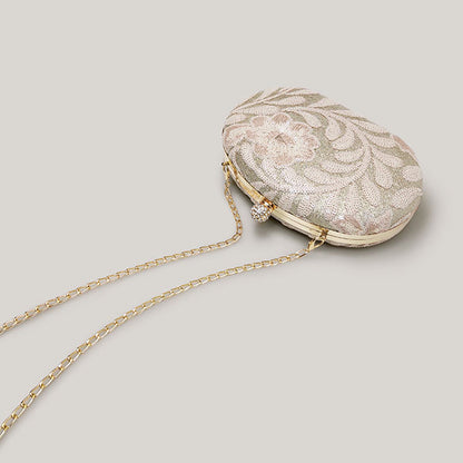 Flower Embroidery Texture Sequins Niche Clutch Bag - Harmony Gallery