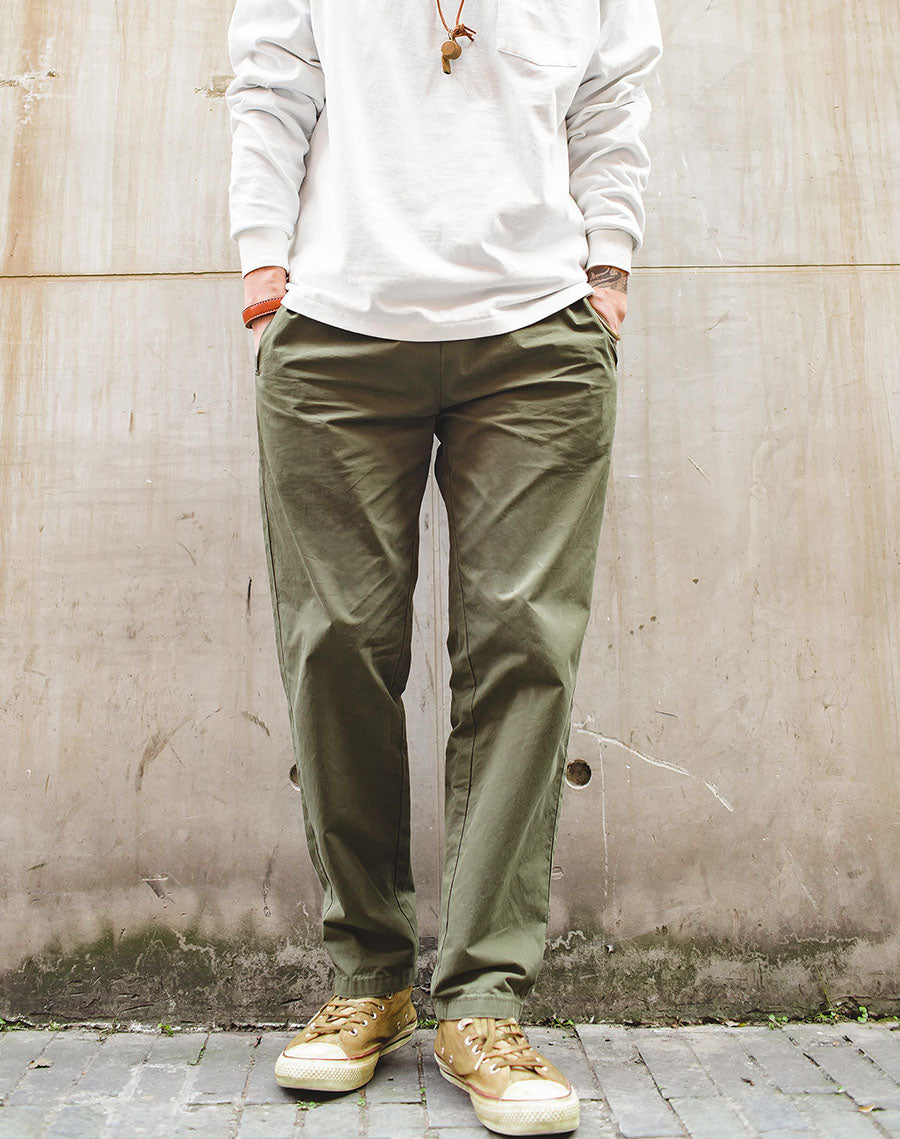 Tooling American Retro Black Straight Casual Men's Trousers - Harmony Gallery