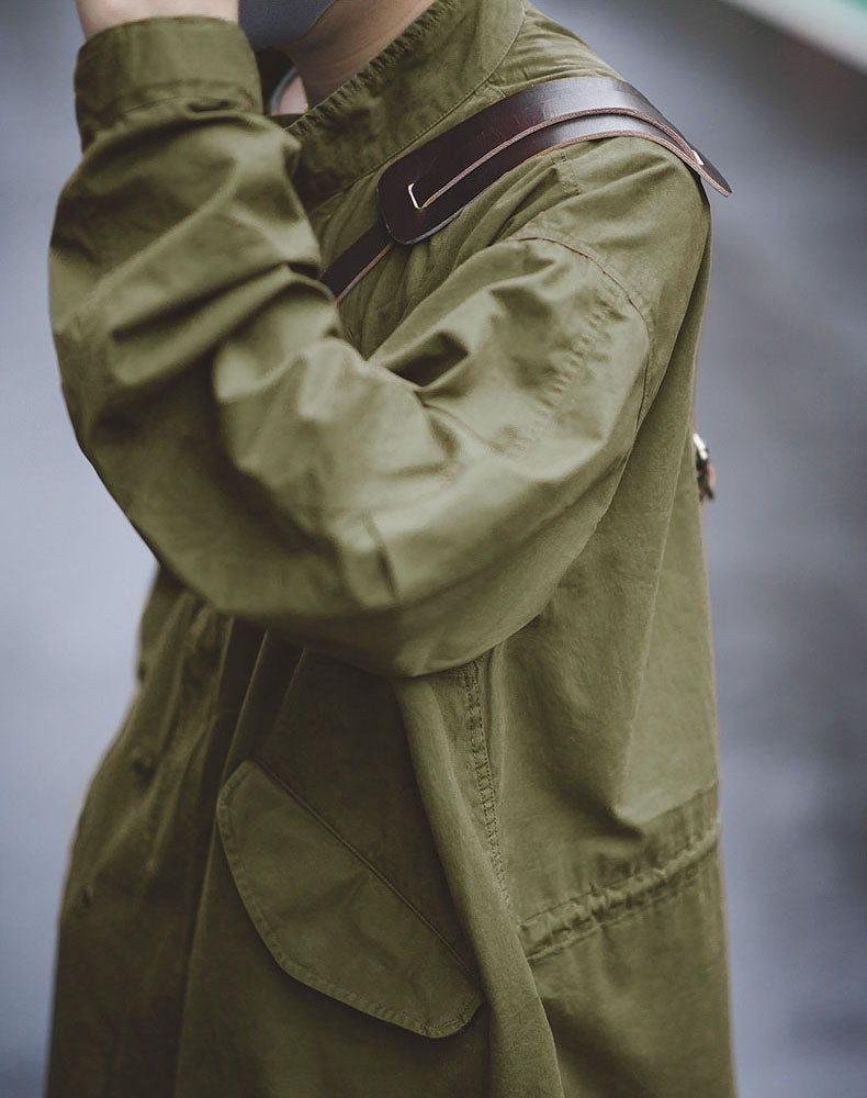 American Retro World War II M51 Fishtail Trench Men's Coat - Harmony Gallery