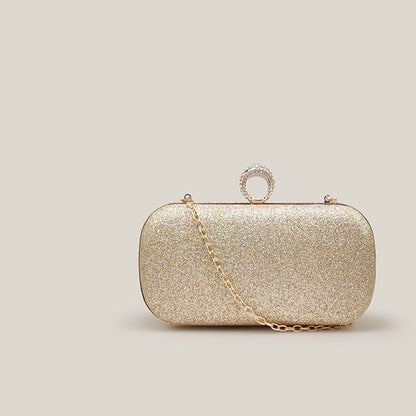White Rose Diamond Pearl French Banquet Clutch Bag - Harmony Gallery