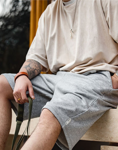 American Retro Casual Sports Sweat Basketball Men's Shorts - Harmony Gallery