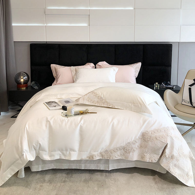 Luxury High-End Embroidery Quilt Cover Villa Bed Set - Harmony Gallery