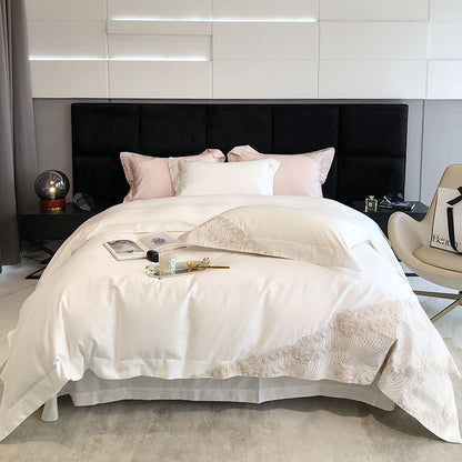 Luxury High-End Embroidery Quilt Cover Villa Bed Set - Harmony Gallery