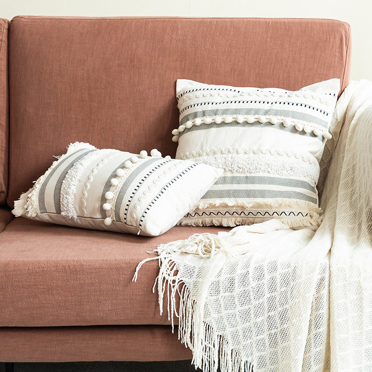 Indian Style Hand-Tufted Living Room Sofa Cushion Cover - Harmony Gallery