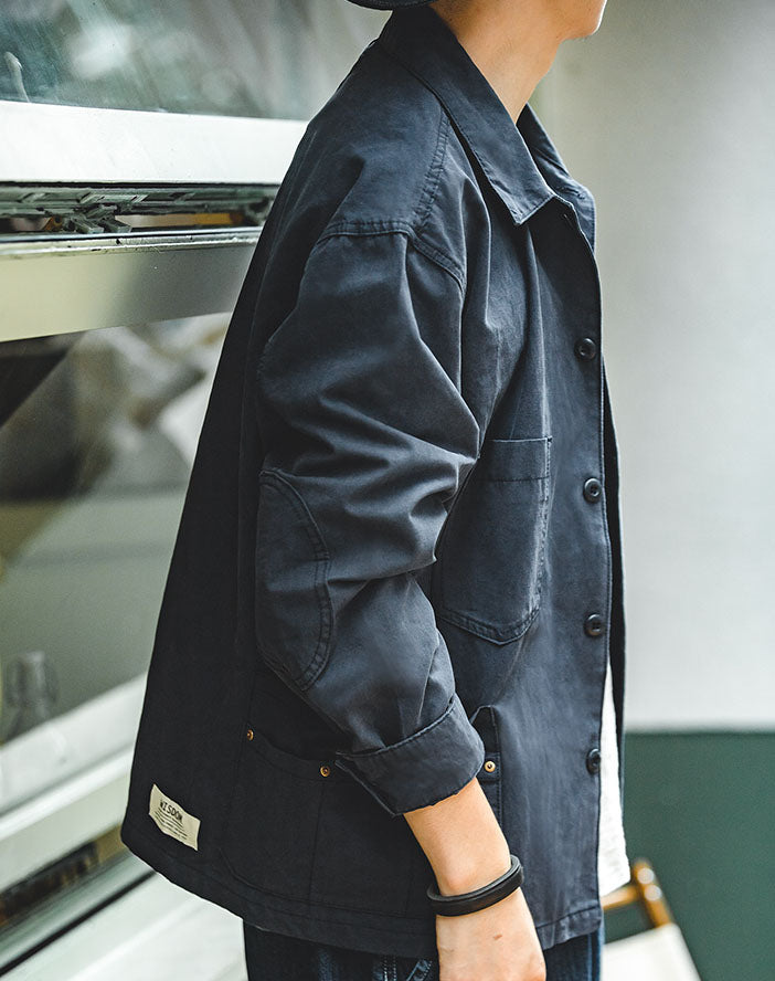 Tooling Retro Asymmetrical Pocket Hunting Men's Coat - Harmony Gallery
