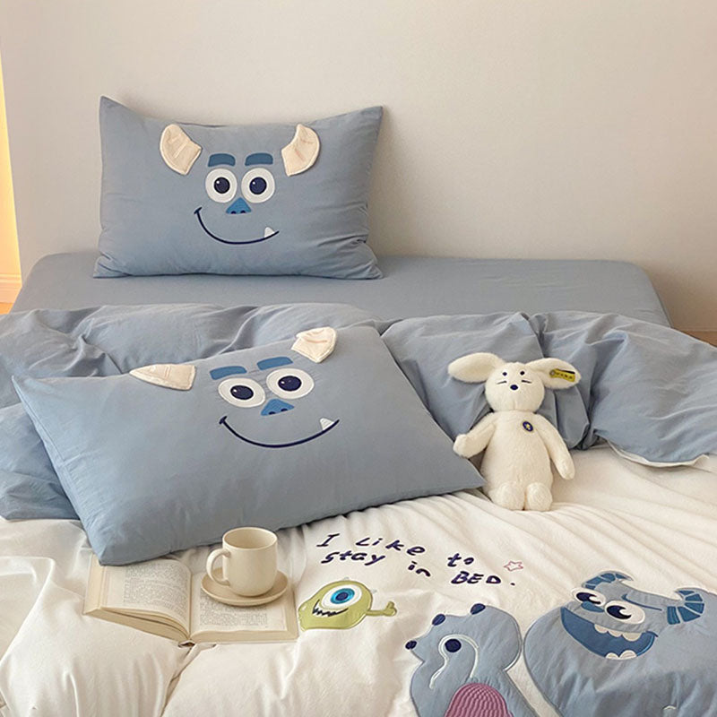 James P. Sullivan, Monsters University Washed Cotton Four-Piece Bed Set - Harmony Gallery