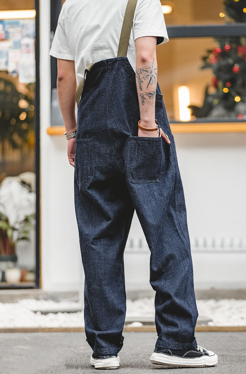 American Retro Marine Deck Straight Men's Overalls - Harmony Gallery