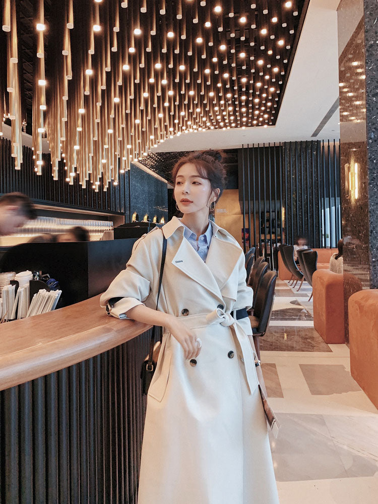 High Sense Loose British Style Women's Trench Coat - Harmony Gallery