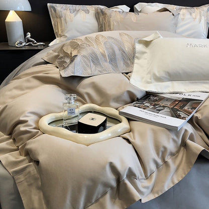 Feather Light Luxury Embroidery Quilt Cover Villa Bed Set - Harmony Gallery