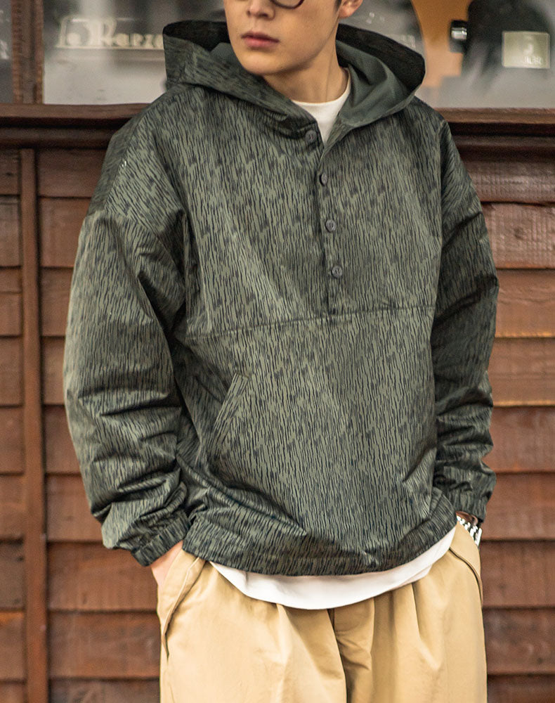 American Raindrop Camouflage Hooded Military Men's Sweater - Harmony Gallery