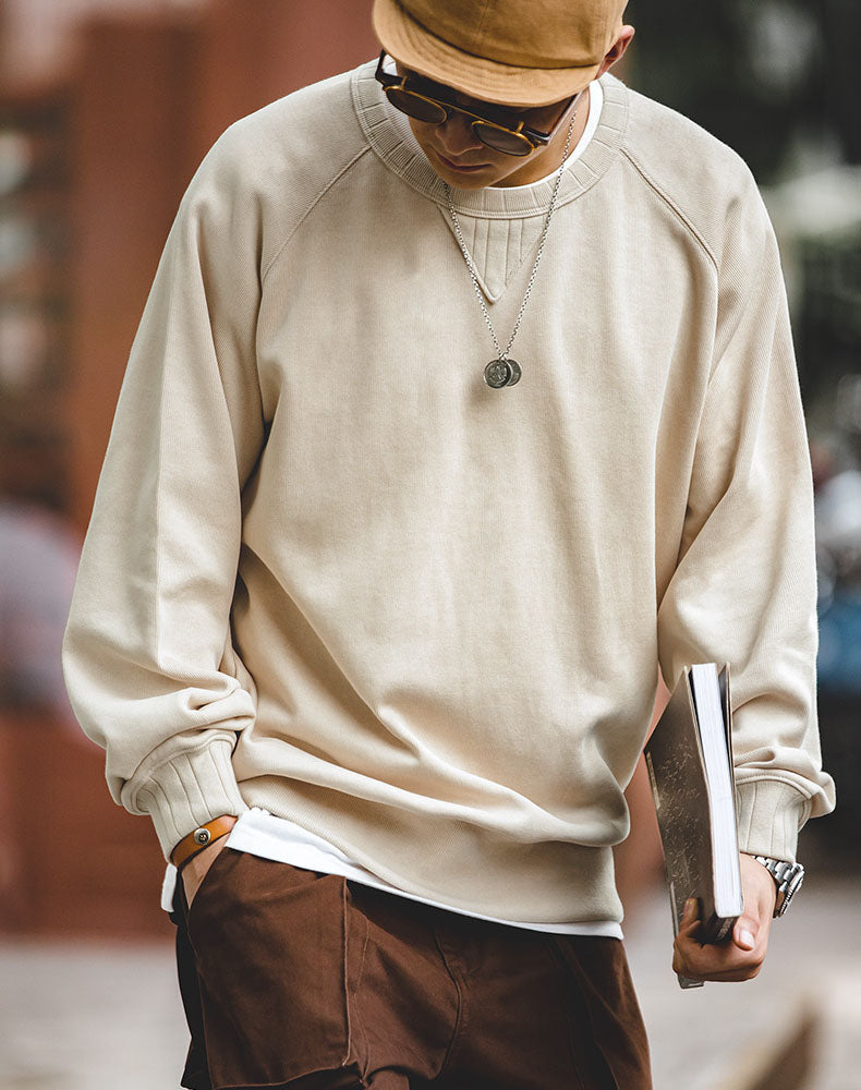 Retro Oversize Hooded Loose Vintage Men's Sweater - Harmony Gallery